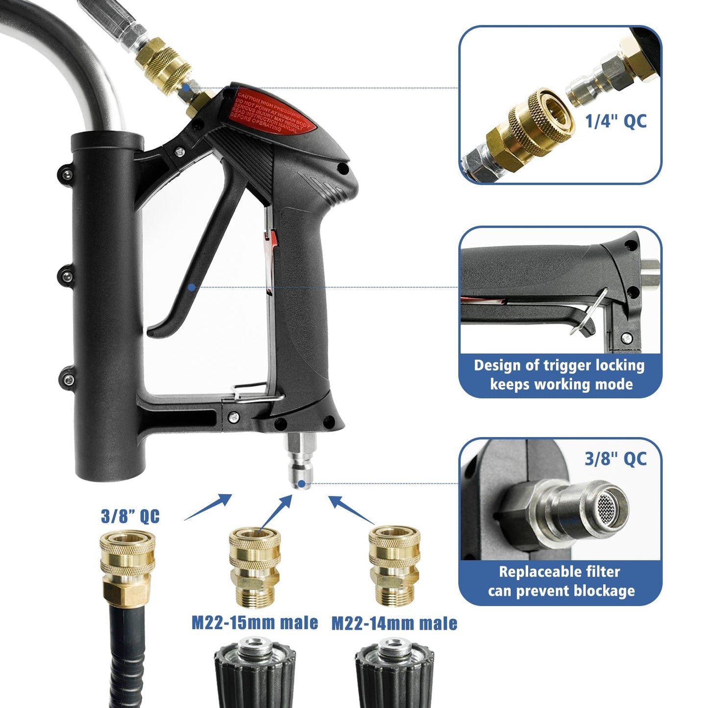 JANZ 20" Pressure Washer Surface Cleaner with Dual Handle - JANZ Direct
