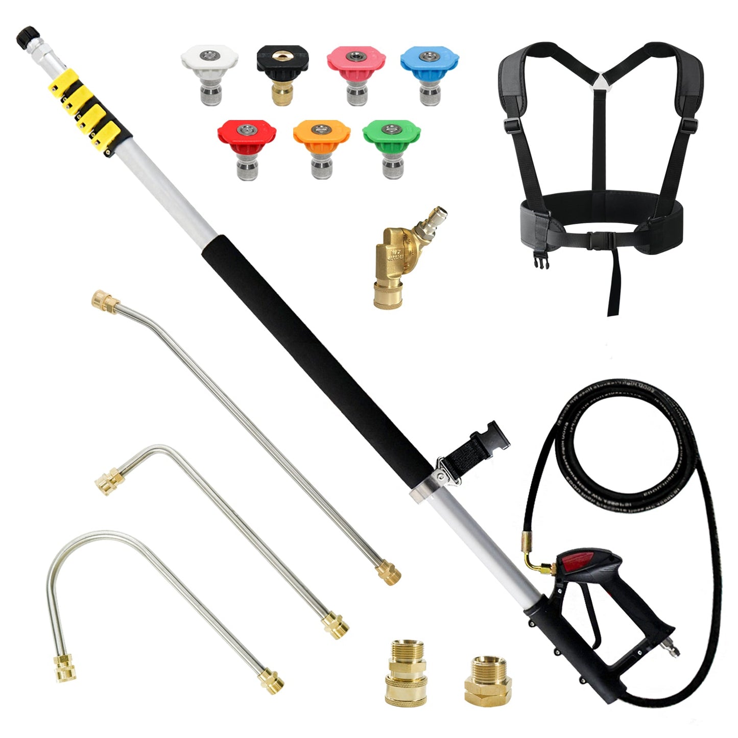 JANZ Pressure Washer Telescoping Wand with 3 Extension Wands - JANZ Direct