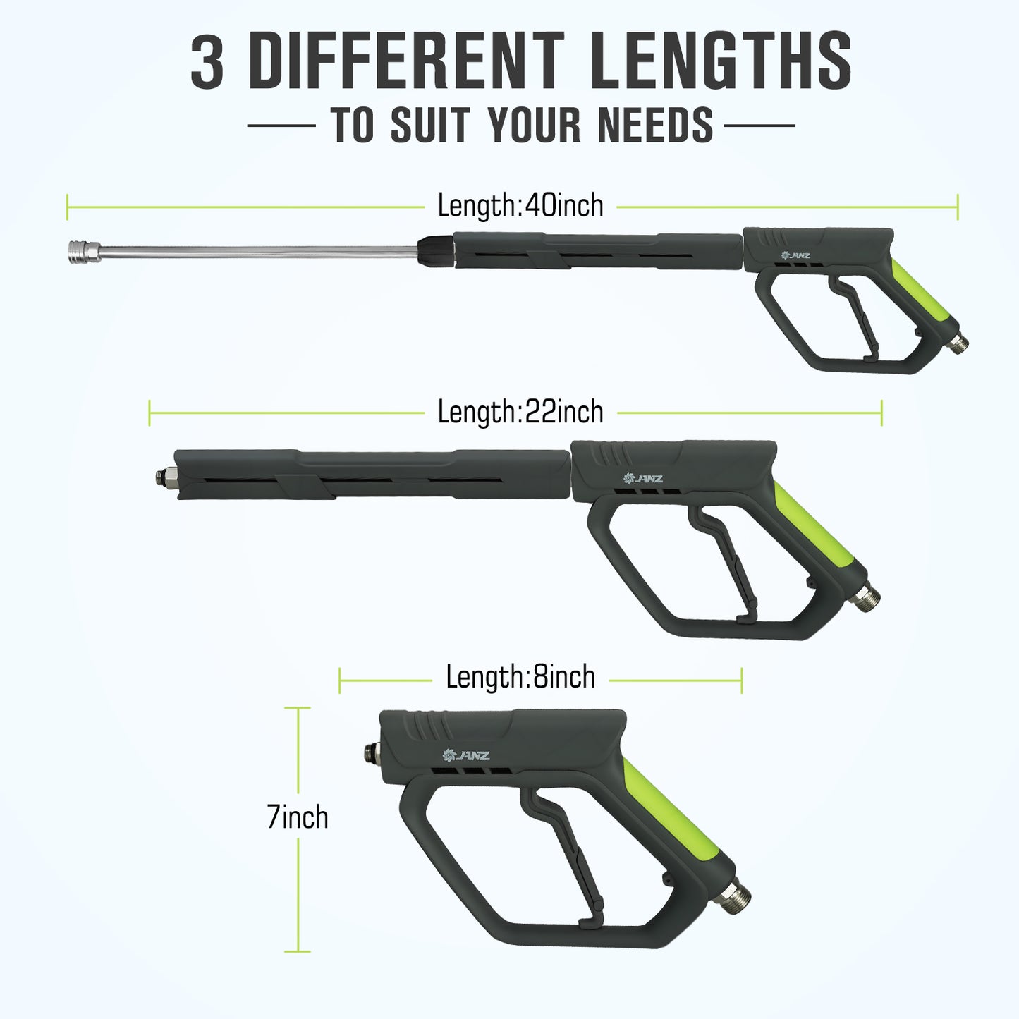 JANZ 5000 PSI Pressure Washer Black Gun Kit