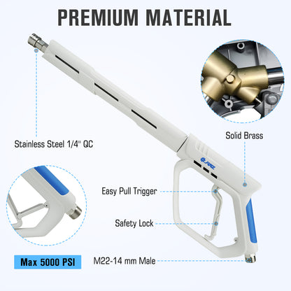 JANZ 5000 PSI Pressure Washer White Gun Kit