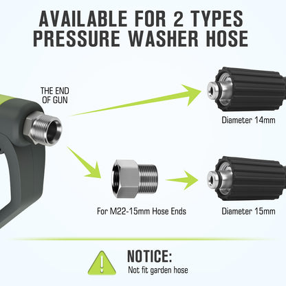 JANZ 5000 PSI Pressure Washer Black Gun Kit