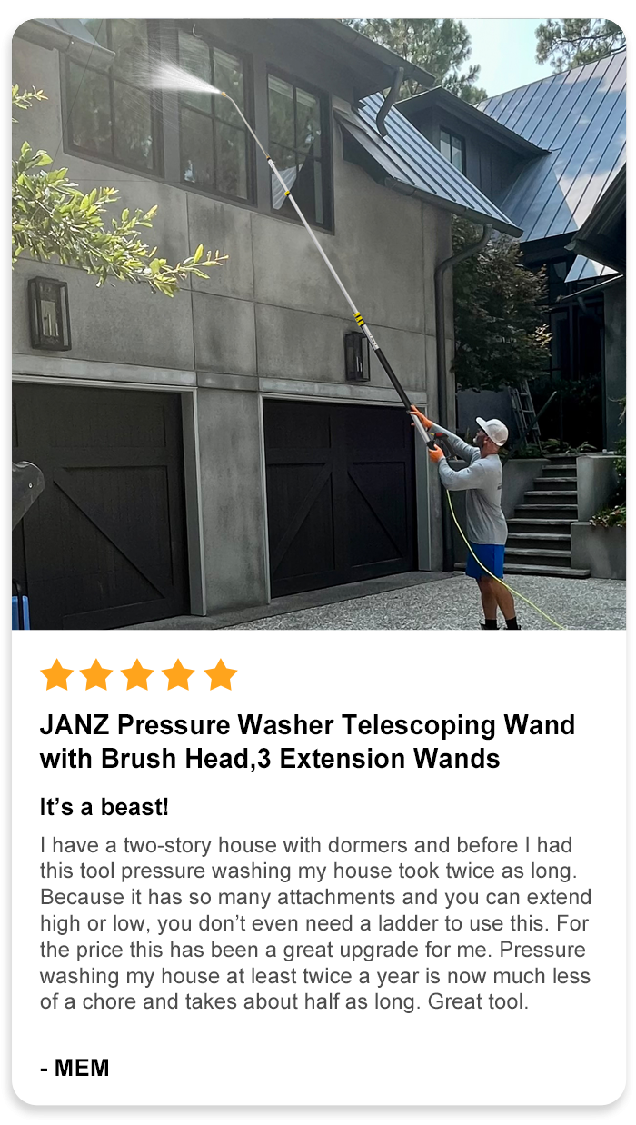 pressure washer telescoping wand