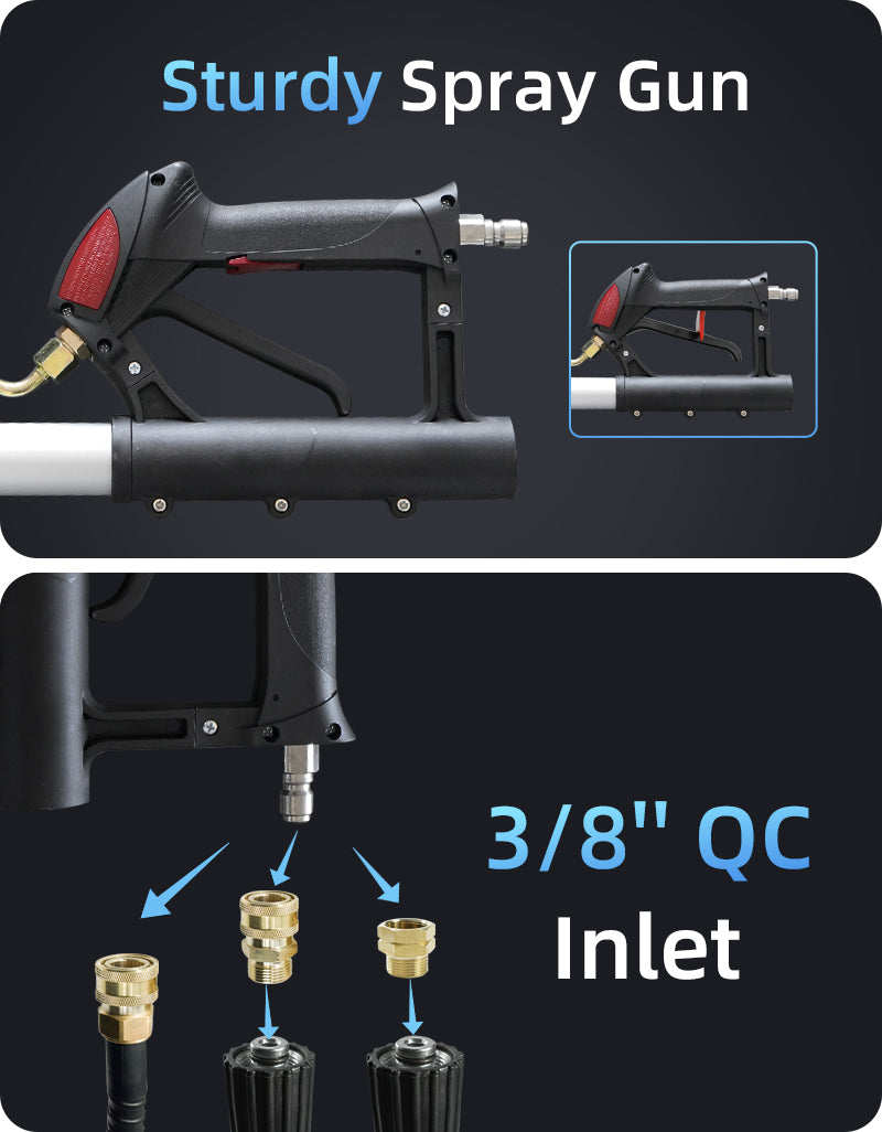 JANZ Pressure Washer Telescoping Wand with 3 Extension Wands – JANZ